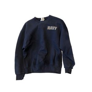 US Navy Navy Blue Crewneck Mens L